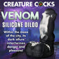 Dildo de silicona de veneno de Creature Cocks - Negro