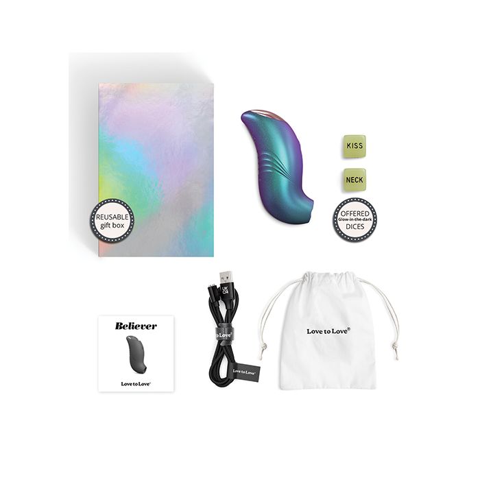 Believer Mini Tongue Flicker - Turquesa Iridiscente
