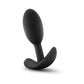 Aventuras Anales Tapón Vibrador Delgado de Silicona Platino Pequeño - Negro