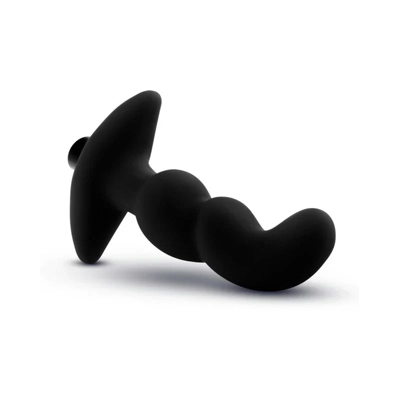 Masajeador de próstata vibratorio de silicona platino Anal Adventures 3