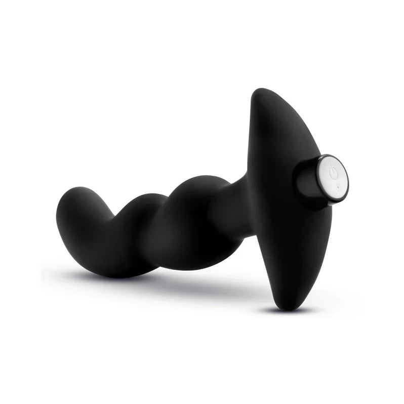 Masajeador de próstata vibratorio de silicona platino Anal Adventures 3