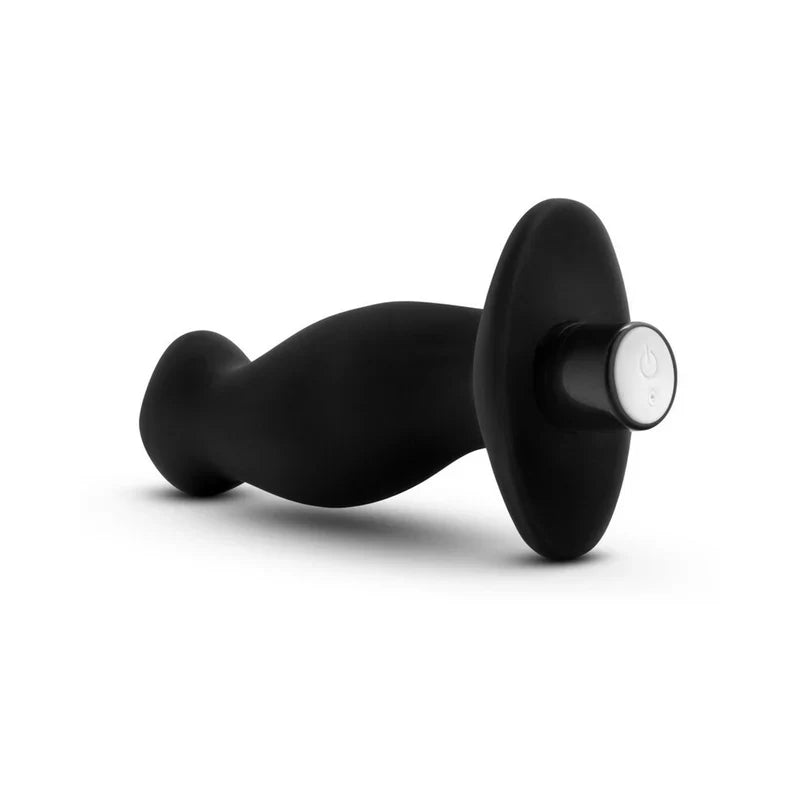 Masajeador de próstata vibratorio de silicona platino Anal Adventures 2