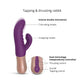 Vibrador Sassy Bunny Love to Love - Lluvia púrpura