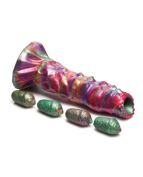 Criatura Cocks Larva Ovipositor Dildo de silicona y huevos