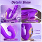 Vibrador de conejo con control por aplicación CommandRose, 9 modos, aleteo