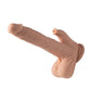 Colter Dildo de Empuje y Lameclítoris de 8.5" - Marfil