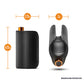 Blush M Elite Platinum Wrapt Vibrating Stroker - Black
