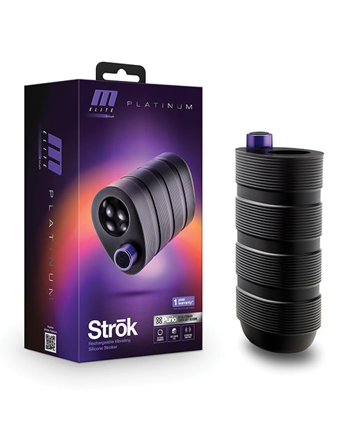 Blush M Elite Platinum Strōk Masturbador - Negro