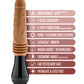Dr. Arthur Consolador Vibrador Giratorio Penetrante de 10.5" - Marrón claro