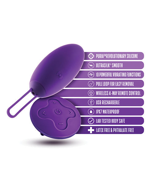 Blush Wellness Huevo Vibrador con Mando a Distancia Imara Morado