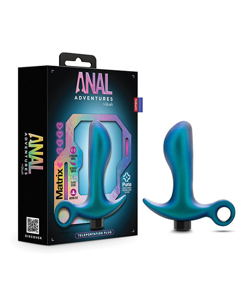 Blush Anal Adventures Matrix Teleportation Plug - Bleu lunaire