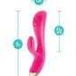 Blush Aria Pleasin' AF Rabbit Vibrator - Fuchsia