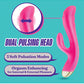 Blush Aria Pleasin' AF Rabbit Vibrator - Fuchsia