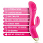 Blush Aria Pleasin' AF Rabbit Vibrator - Fuchsia