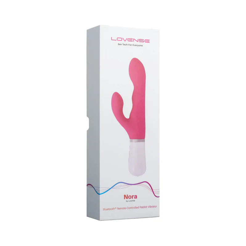 Vibrador conejito giratorio Lovense Nora - Rosa