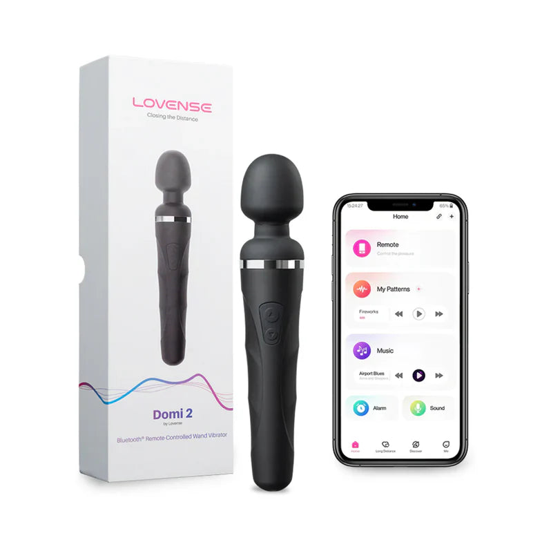 Vibrador Mini Varita Lovense Domi 2 - Negro