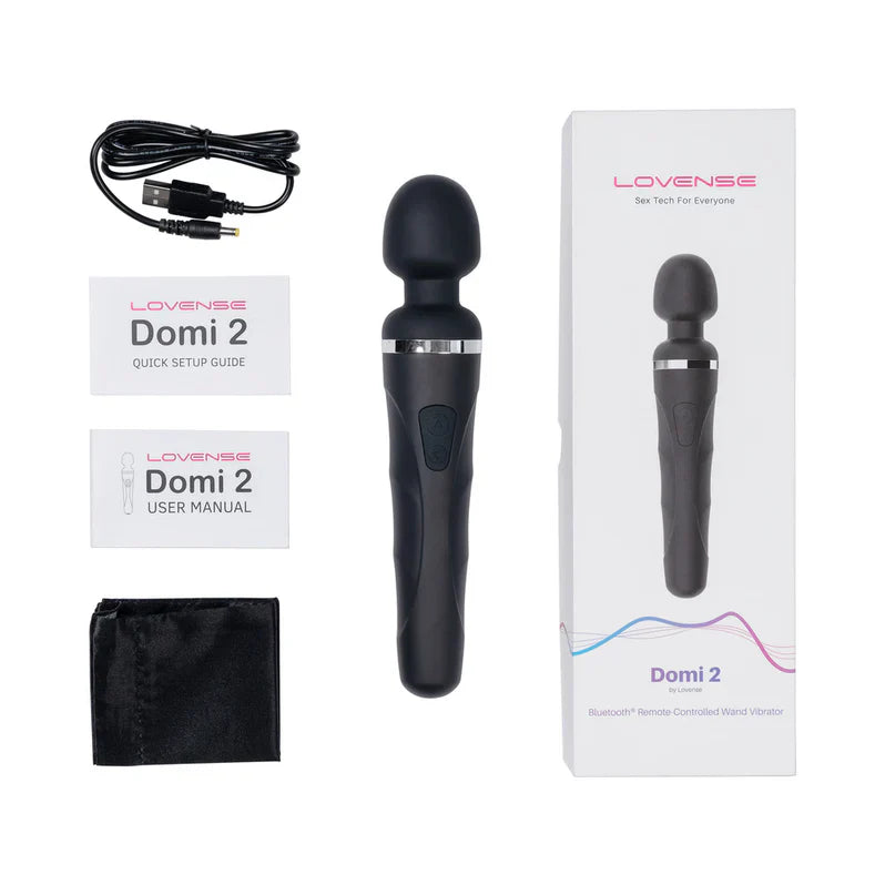 Vibrador Mini Varita Lovense Domi 2 - Negro