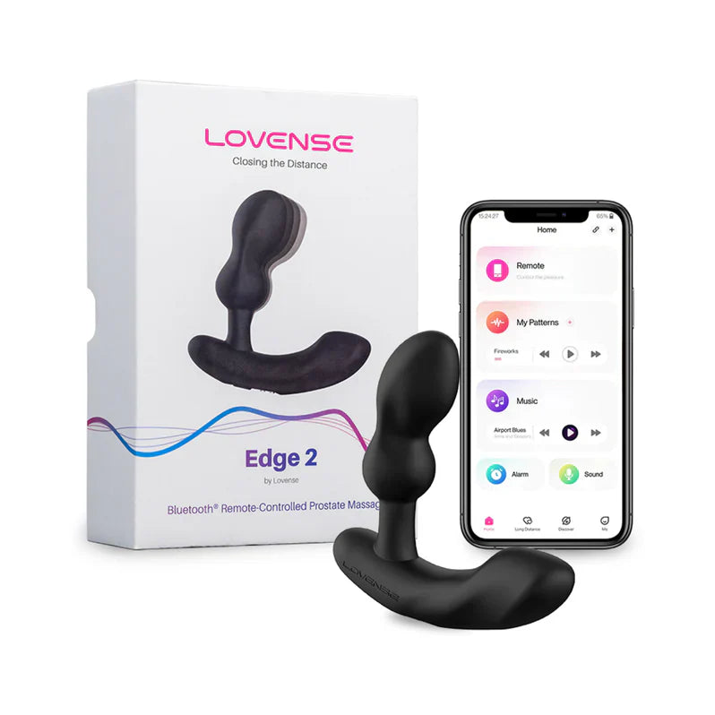 Masajeador de próstata ajustable Lovense Edge 2 - Negro