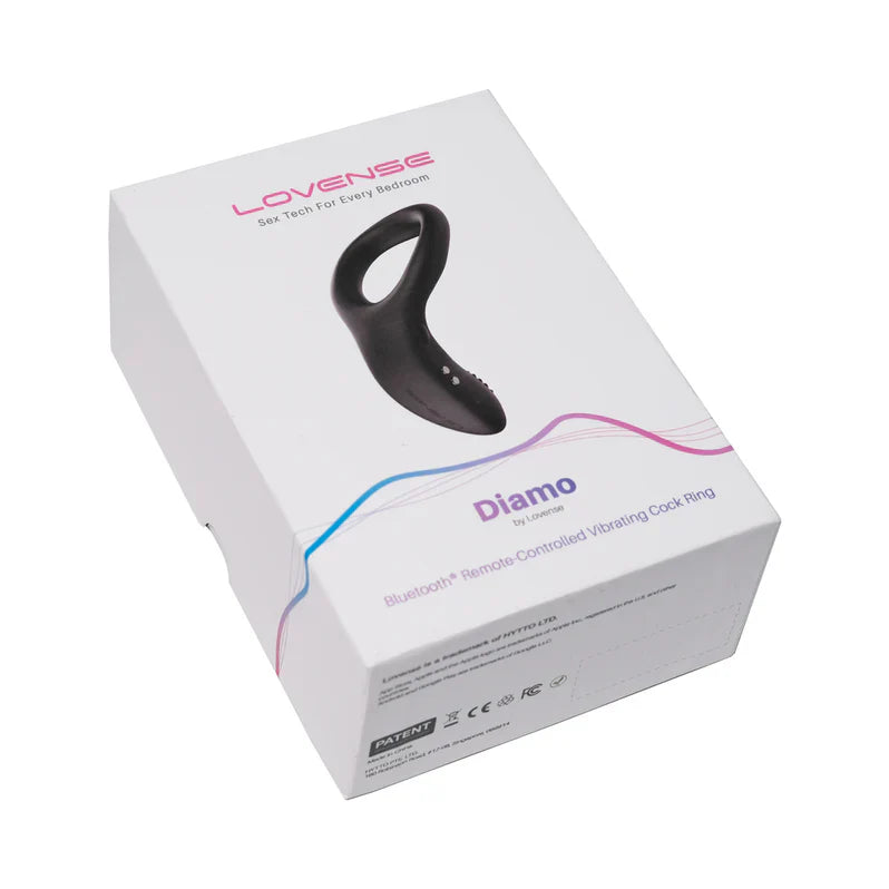 Anillo vibrador para pene Lovense Diamo - Negro