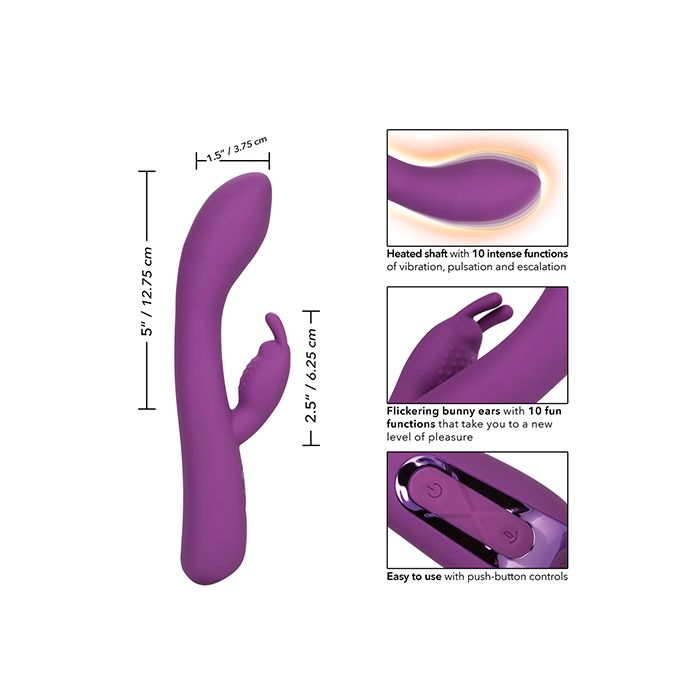 Lapin vibrant chauffant Jack Rabbit Elite - Violet