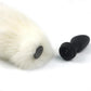 NightPulse Black Fox Tail Remote Vibrating Anal Plug