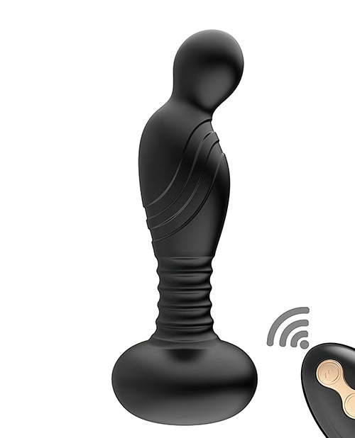 Plug vibrador remoto Ass-sation para el punto P - Negro