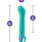 Vibromasseur point G Blush Aria Flirty AF - Bleu sarcelle