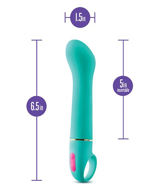 Vibromasseur point G Blush Aria Flirty AF - Bleu sarcelle