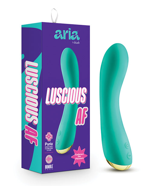 Vibromasseur point G Blush Aria Luscious AF - Bleu sarcelle