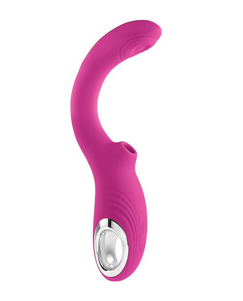 Vibrador Strike A Pose de succión y punto G - Rosa