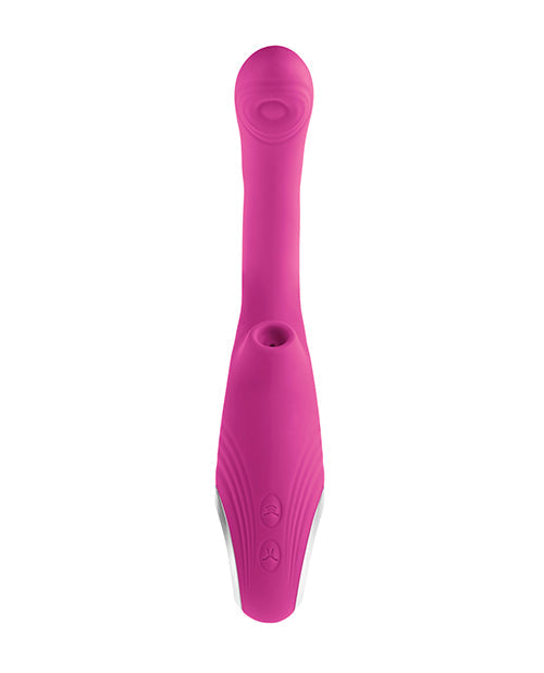 Vibrador Strike A Pose de succión y punto G - Rosa