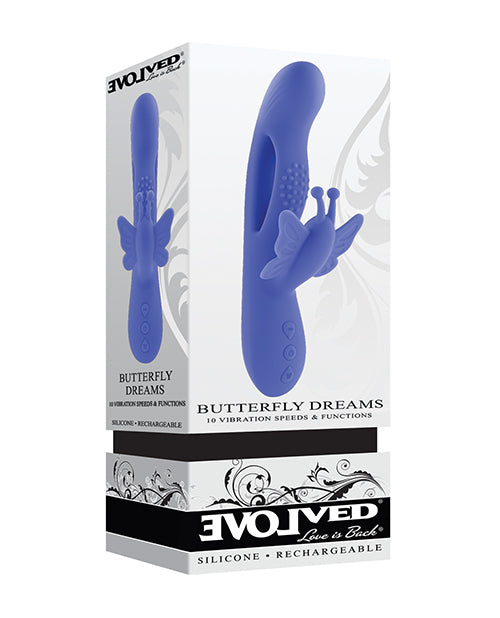 Vibrador Mariposa de Sueños para Punto G - Azul