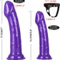 AmoraX Double Strap-On Dildo Harness Purple