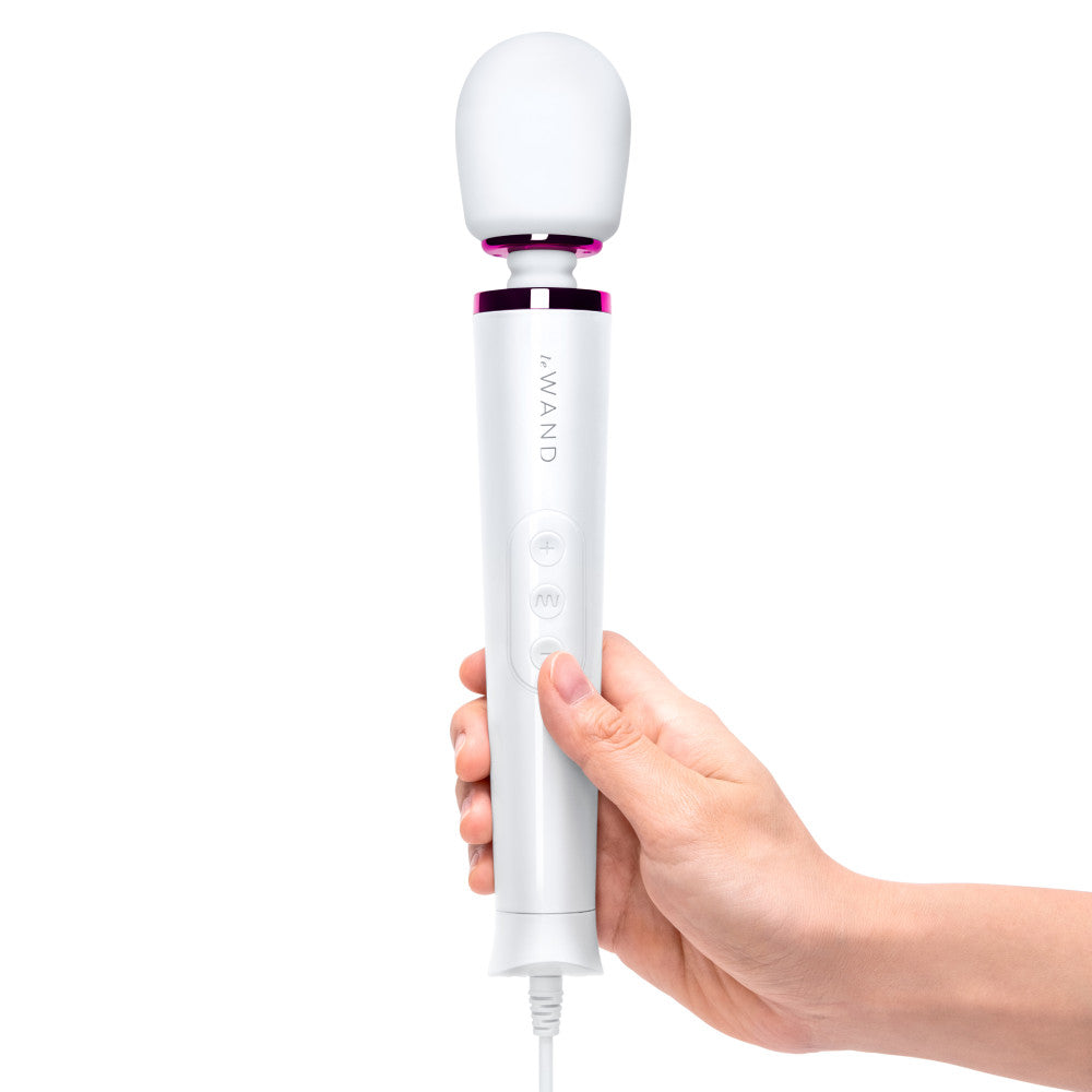Vibrador de varita enchufable potente y pequeño Le Wand - Blanco