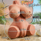 Torso de muñeca sexual BronzeMuse marrón, doble canal, 7.2LB