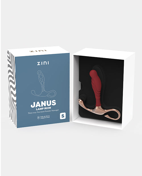 Zini Janus Masajeador de Próstata de Hierro - Pequeño Granate