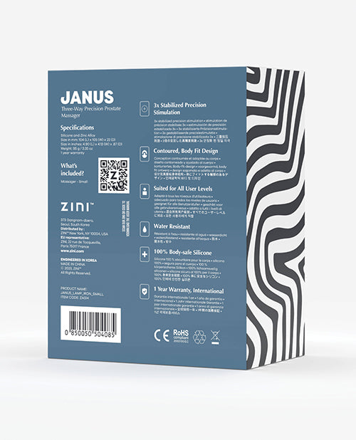 Zini Janus Masajeador de Próstata de Hierro - Pequeño Granate