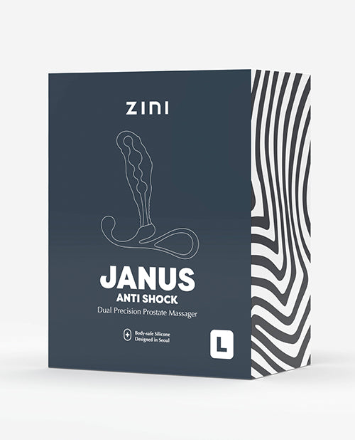 Masajeador de próstata antishock Zini Janus - Grande negro