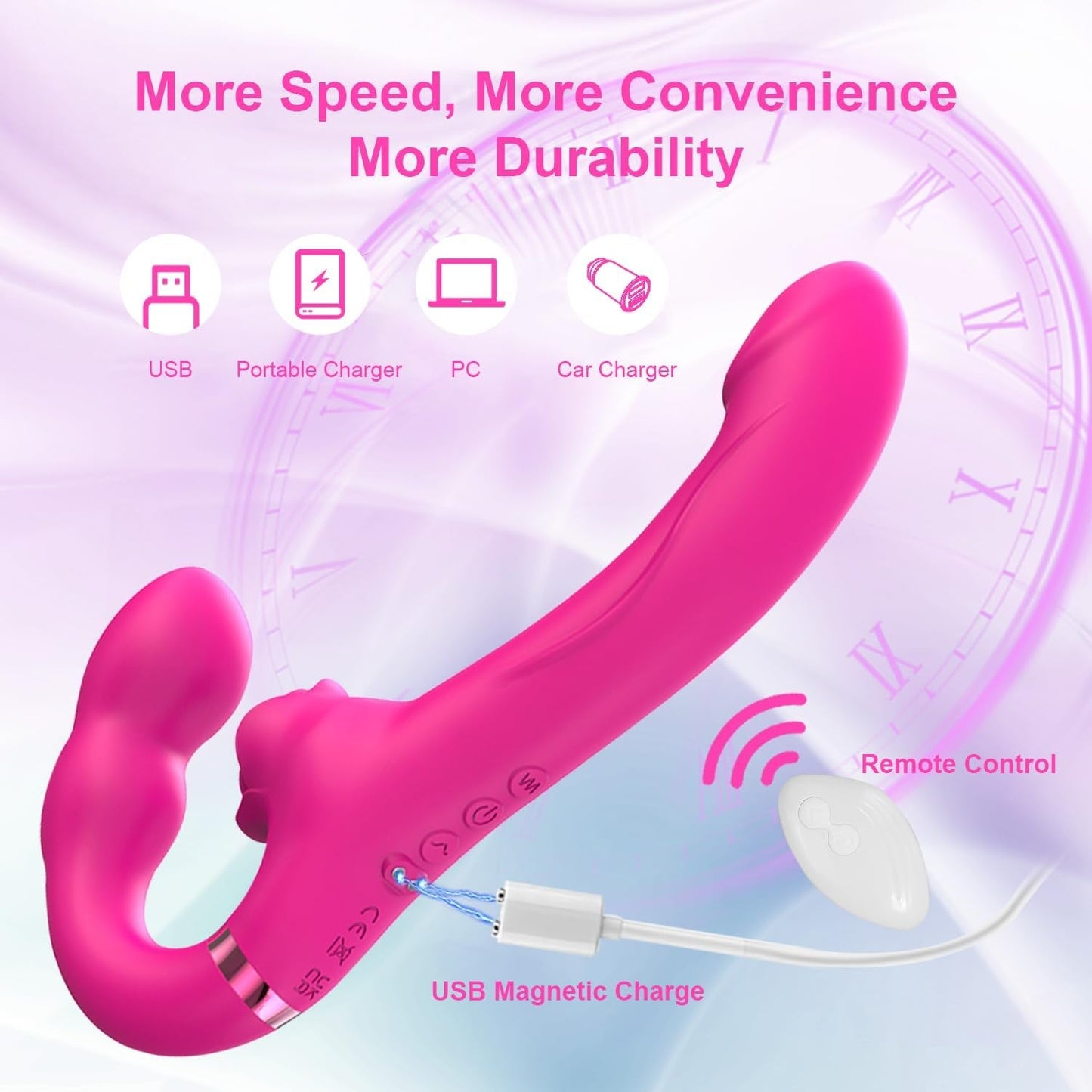 Vibrador con aletas sin tirantes TapWave Strapless