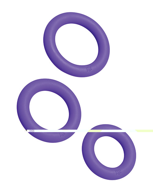 ROMP Remix Trio Anillo para pene, juego de 3 - Morado