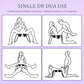 Silla sexual plegable de alta resistencia VioletForce XL 800LB