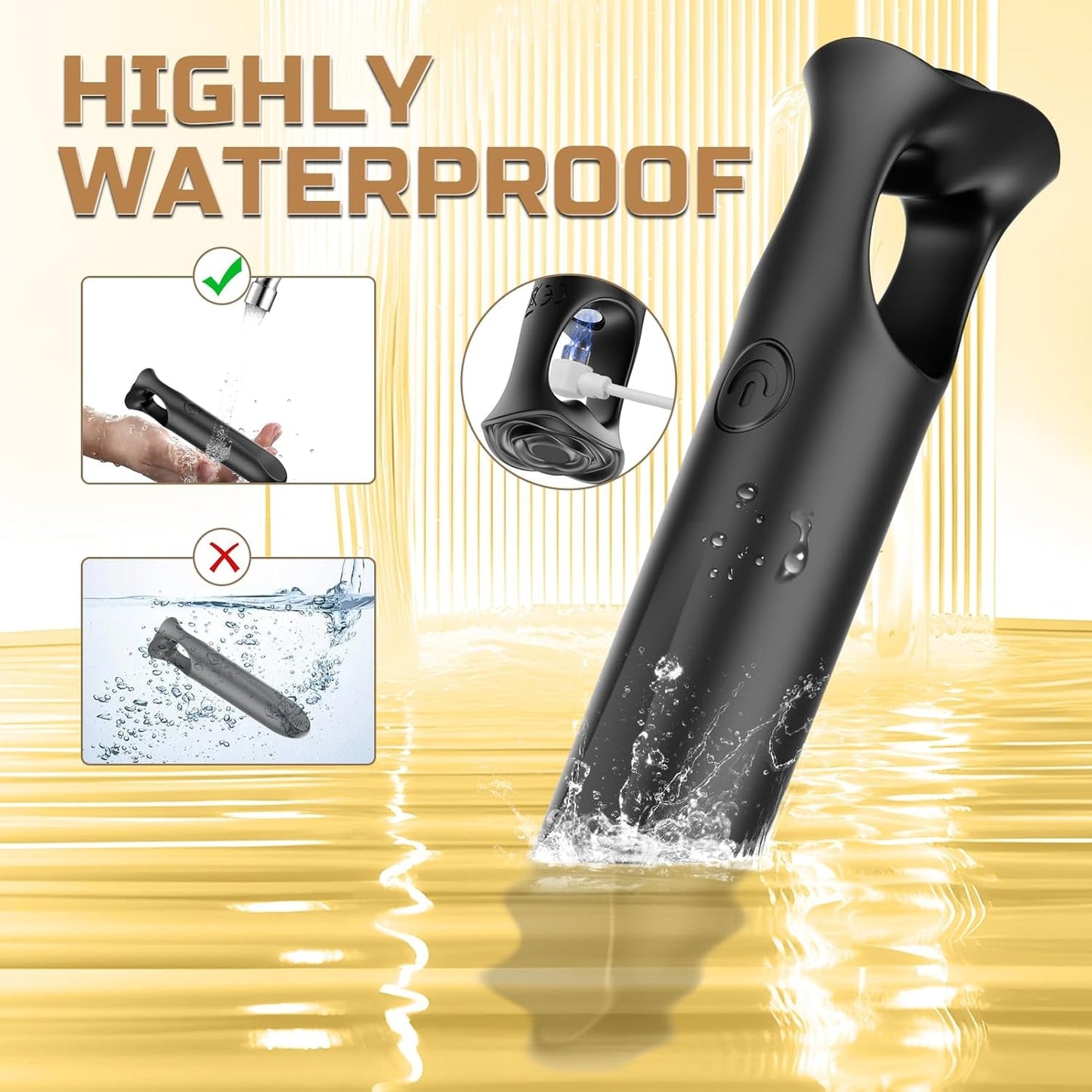 Vibrador Bala LipSync con control por aplicación, 9 modos, impermeable, silencioso