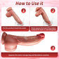Dildo de silicona eyaculador CoreJet de 8" con ventosa para punto G