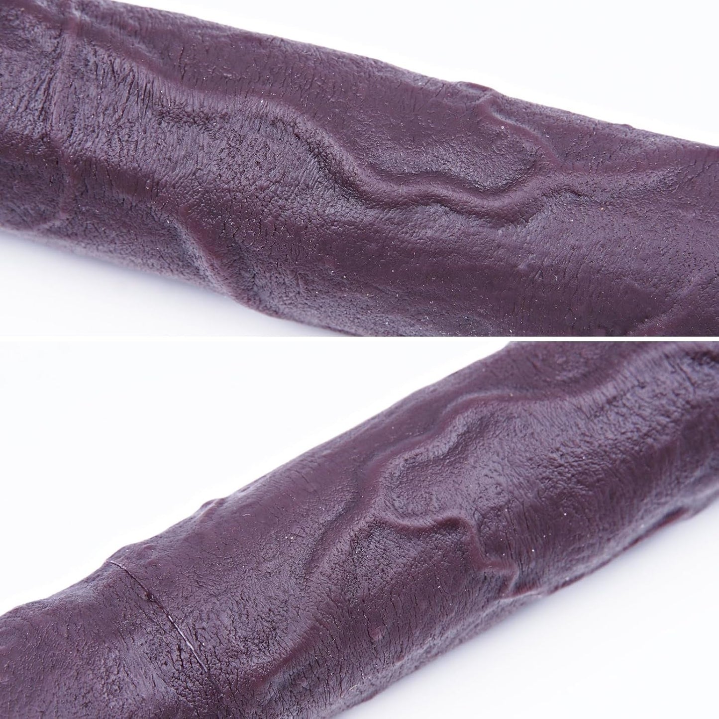 Dildo de doble extremo de silicona gruesa ObsidianCore de 19.7" XXL