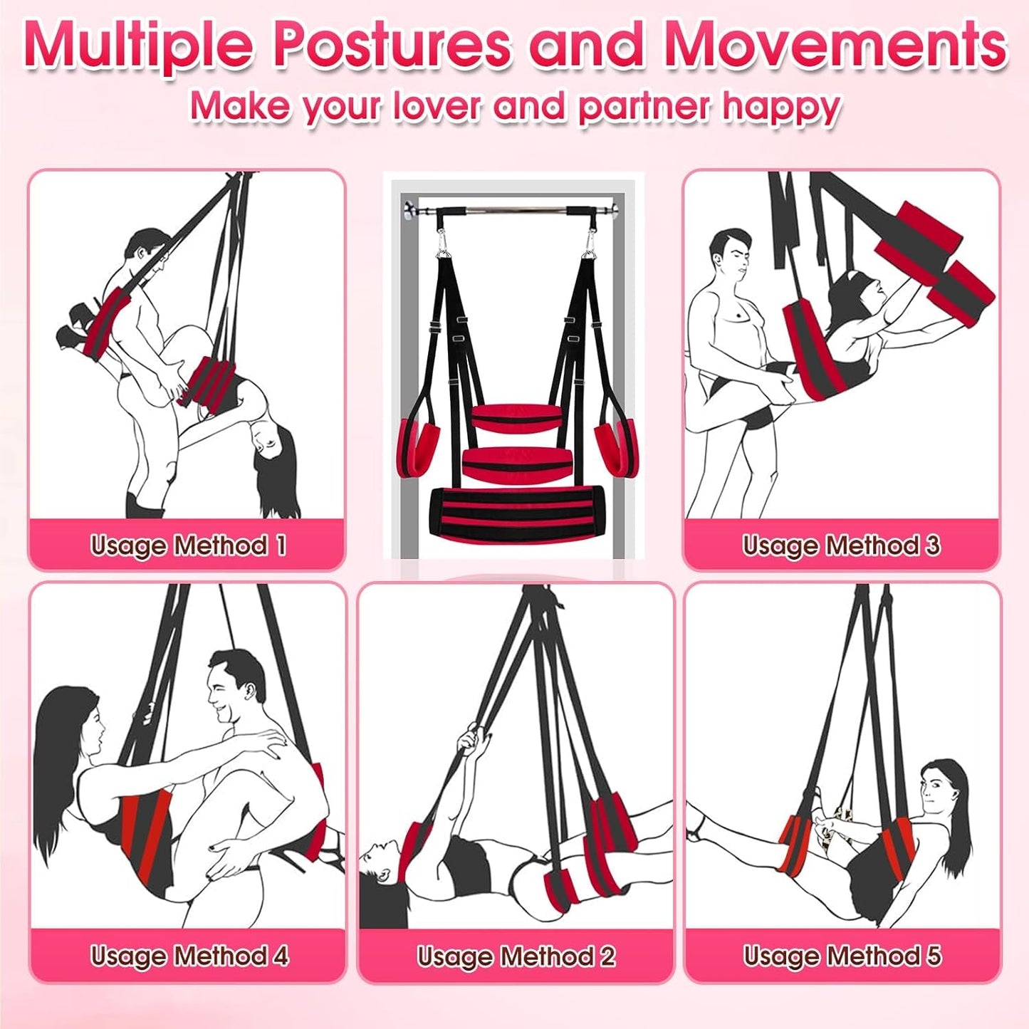 AeroBound Adjustable BDSM Sex Swing for Couples