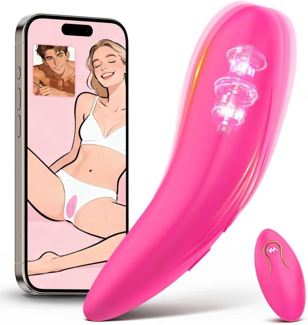 Vibrador tipo braga PulseLeaf APP Wearable a distancia 9 modos