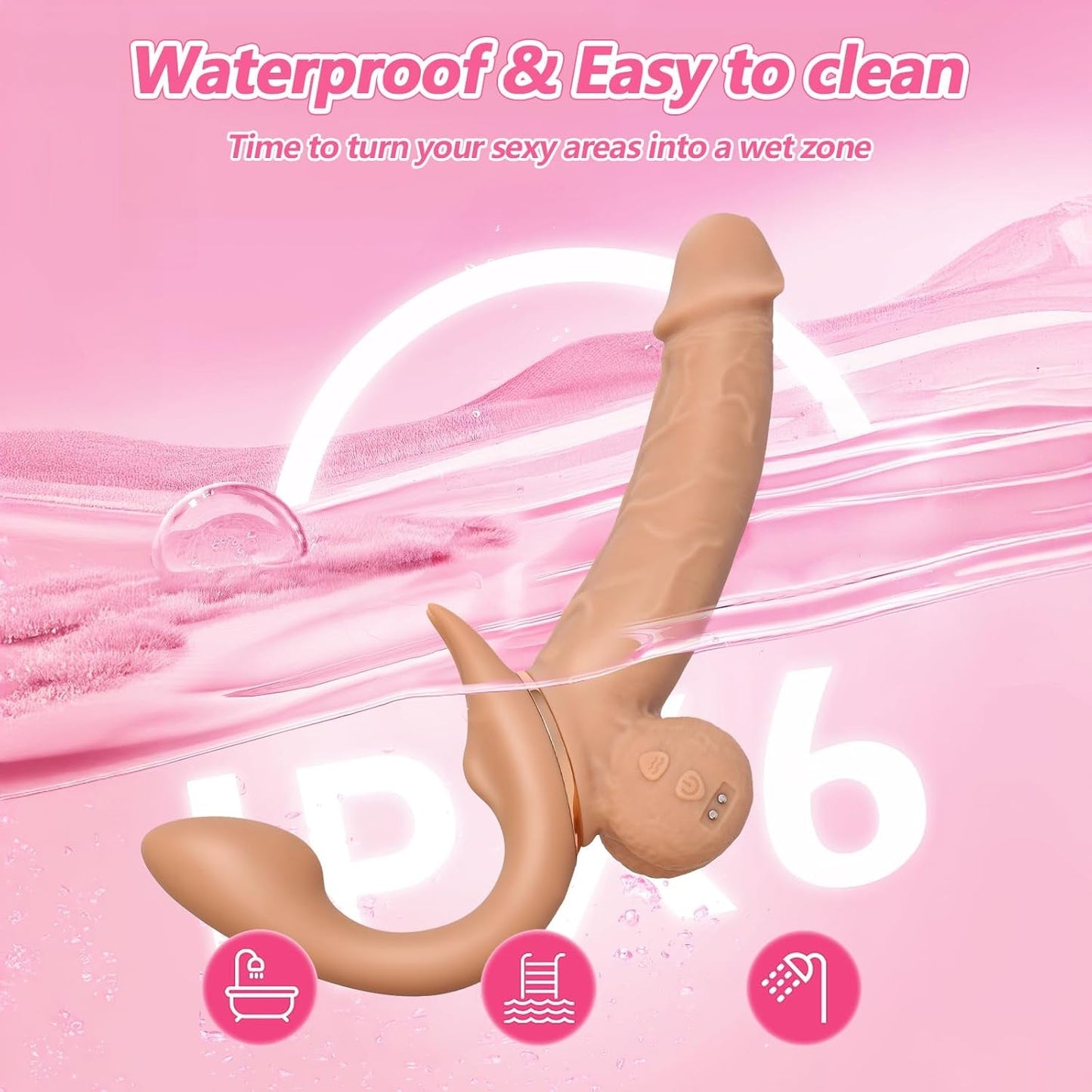Vibrador de empuje FlexRide sin tirantes