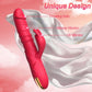 RoseThrust Vibrador de conejo penetrante 3 empujes 10 modos de silicona