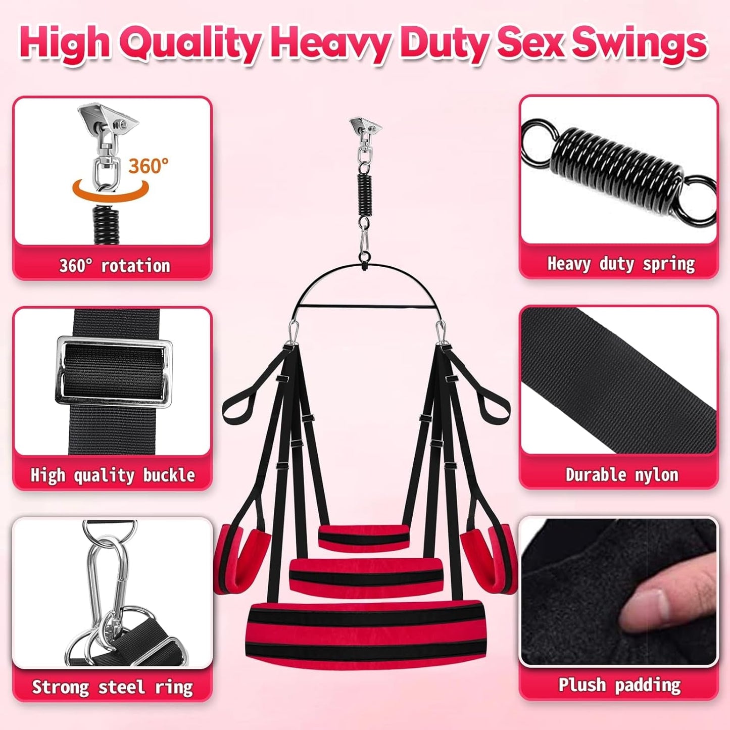Balanço sexuel rotatif OrbitLift 360° 360 kg