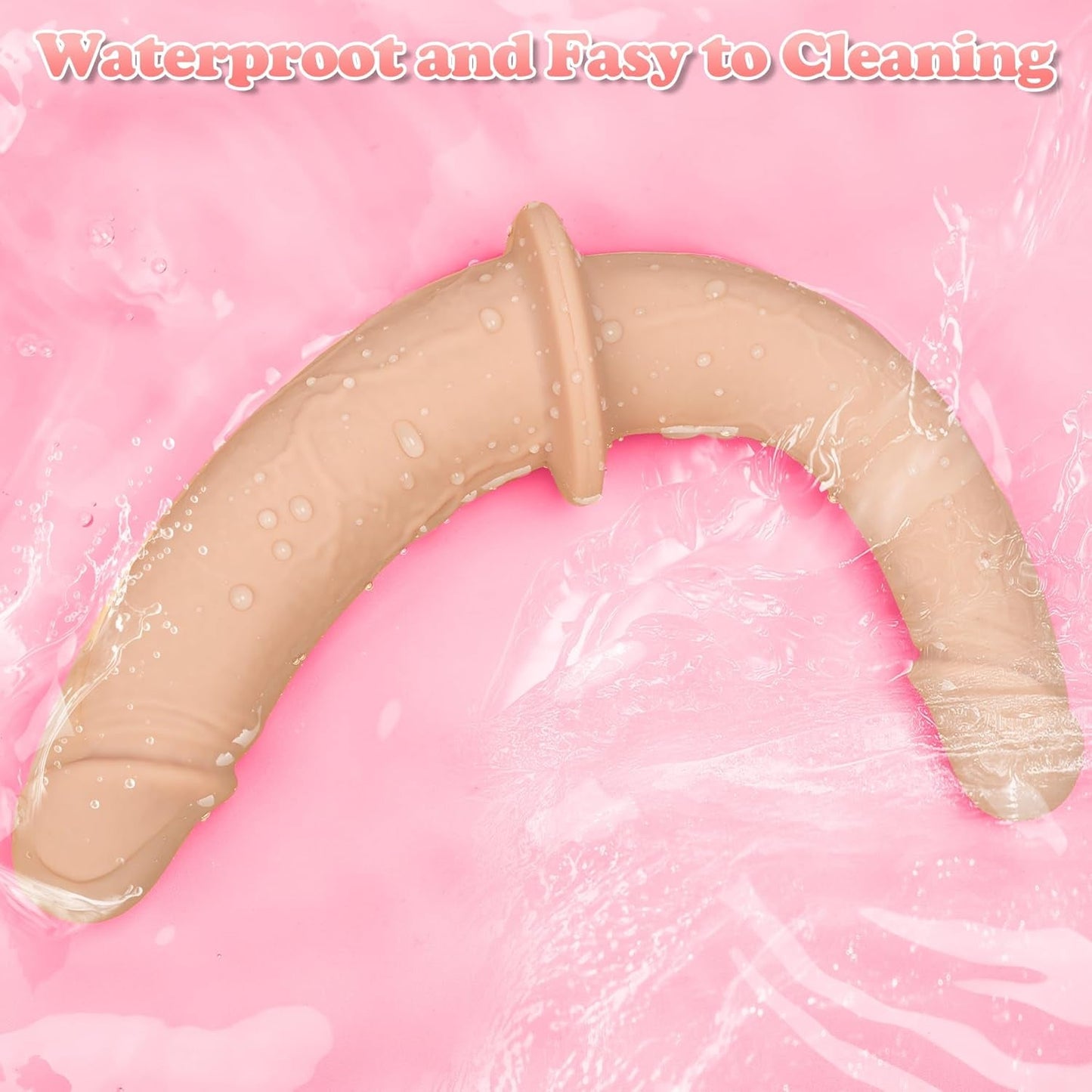 Dildo doble punta de silicona FlexDual tipo arnés